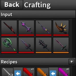 My ROBLOX ASSASSIN inventory